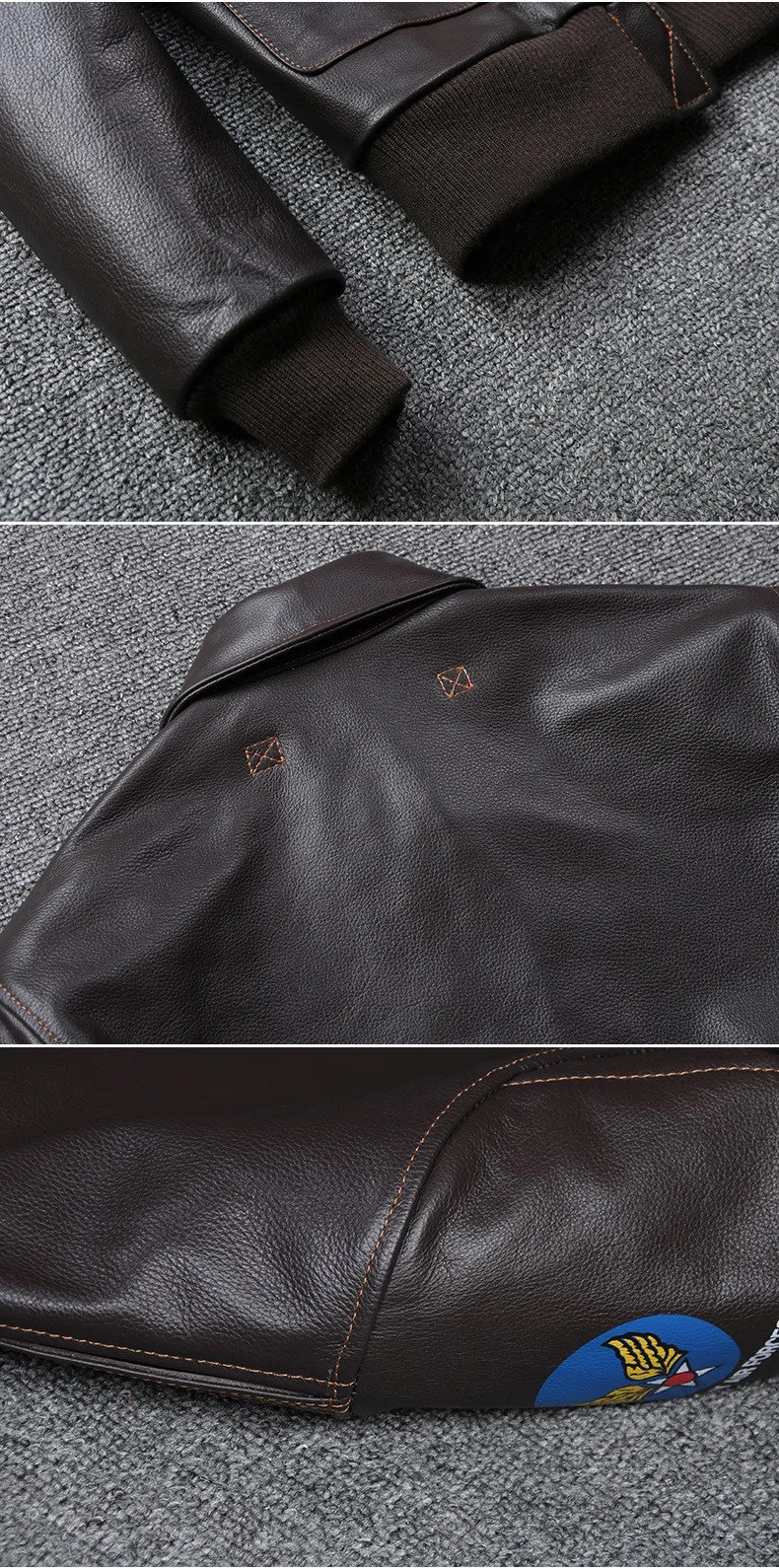 Брендовое A-2 стильное кожаное пальто, большие размеры мужские куртки из натуральной кожи, Классическая летная куртка-бомбер