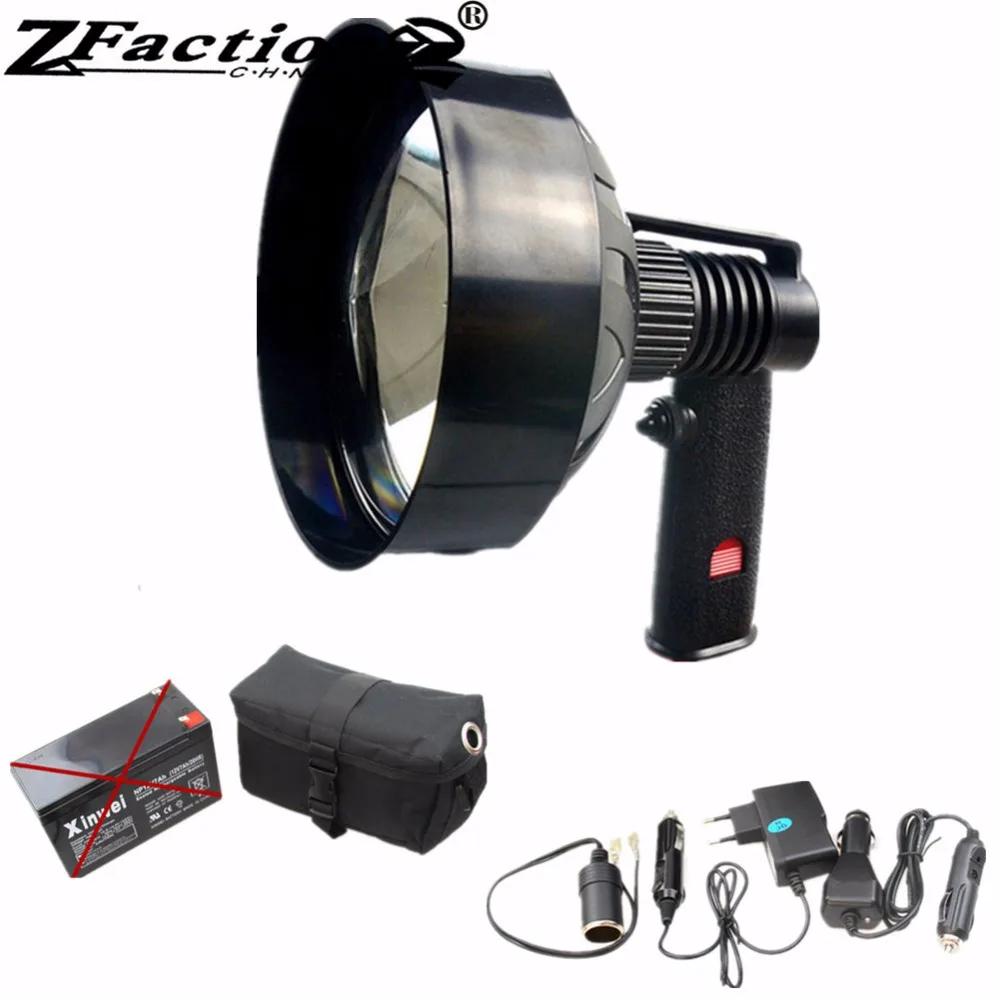 

HH6" 100W Halogen Hunting Spotlight 1000LM 12V 150MM Spot or Flood Beam Adjust Marine Light Search Lamp with 12V Female Plug