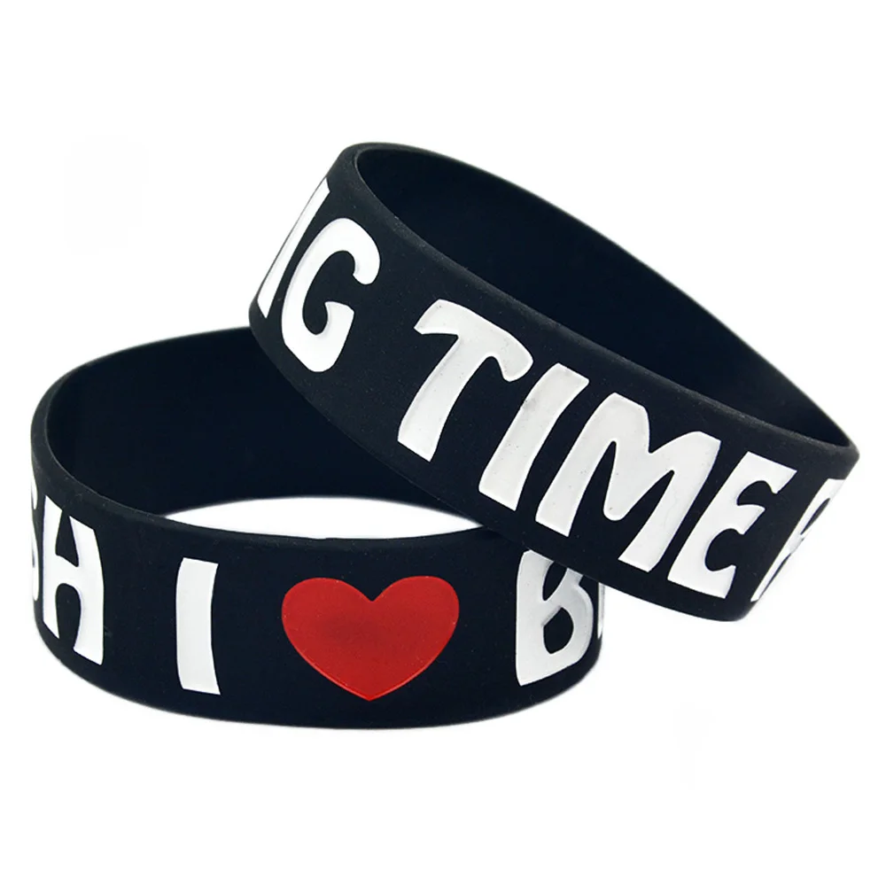 1 шт. силиконовый браслет I Love Big Time Rush шириной дюйм для музыкального