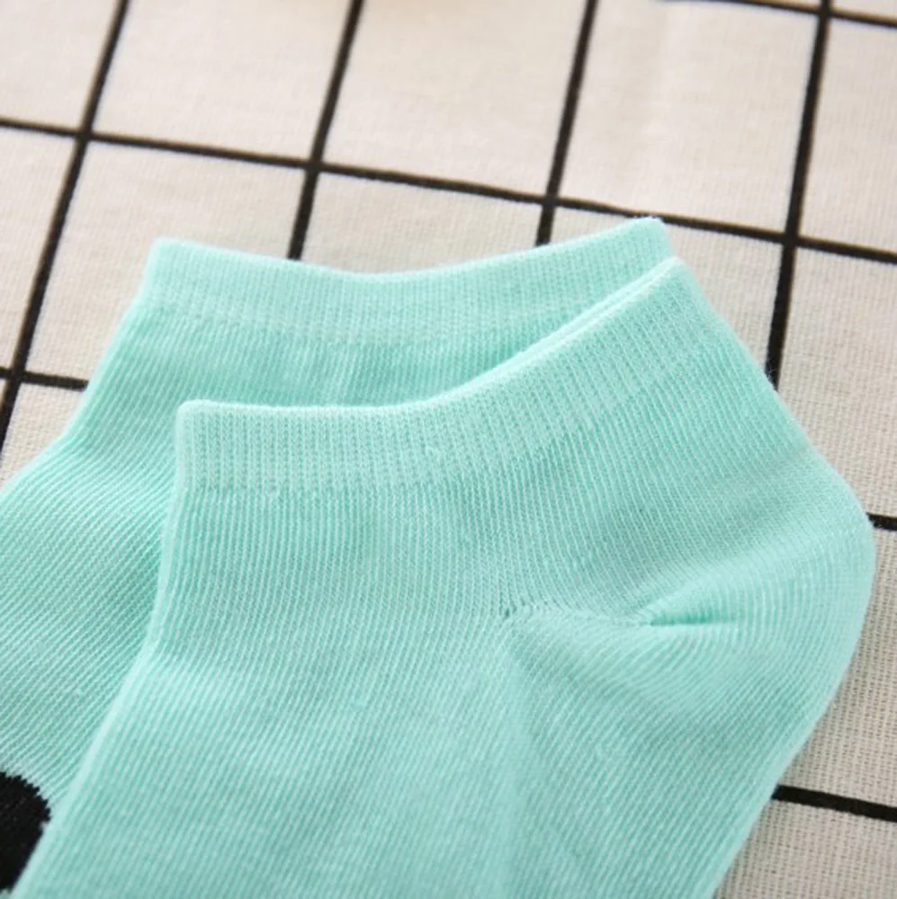ZXDJHELF носок новый дизайн Карамельный цвет улыбающееся лицо носки женские хлопковые Дышащие носки Для женщин Low Cut носки-лодочки B003