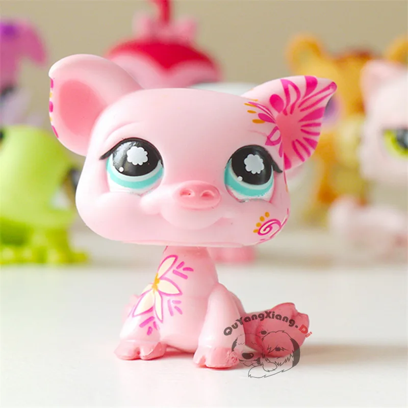 

CW022 Pet Shop Animal Pink pattern pig doll action Figure