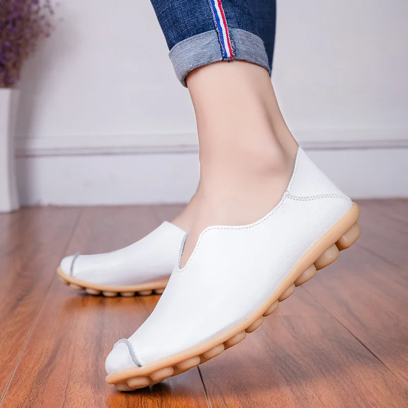 

Women Flats Leather Shoes Women Loafers Summer Slip on Ballerina Ladies Casual Shoes Female Ballet Flats Chaussures Femme