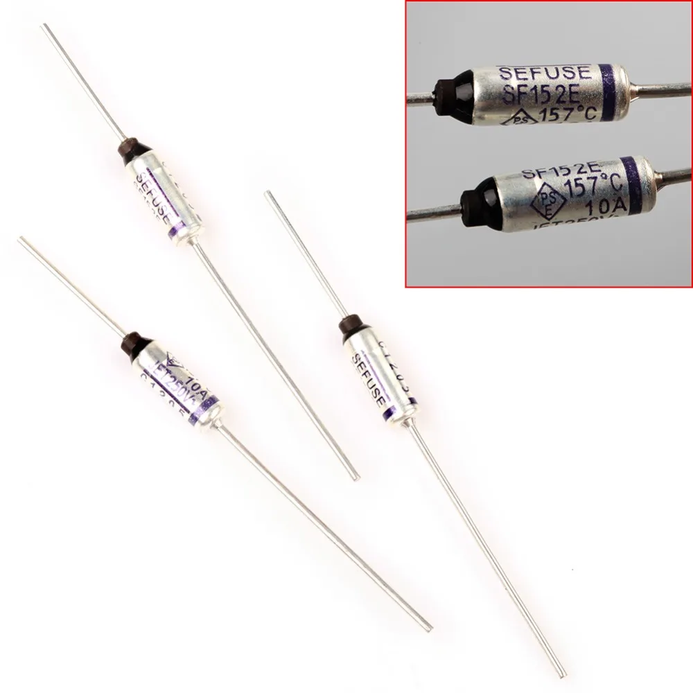 

10 PCS SF152E SEFUSE Cutoffs NEC Thermal Fuse 157 Degree 10A 250V