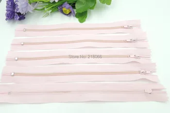 

100 Pcs Pink Color 40 cm Nylon Coil Zippers Tailor Sewing Tools 16 Inch