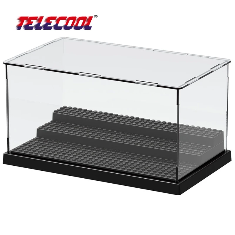 

TELECOOL Building Block Display For Figuress Star Wars The Force Awakens Super Heroes Acrylic Box Showcase Ladder Cabinets Toys