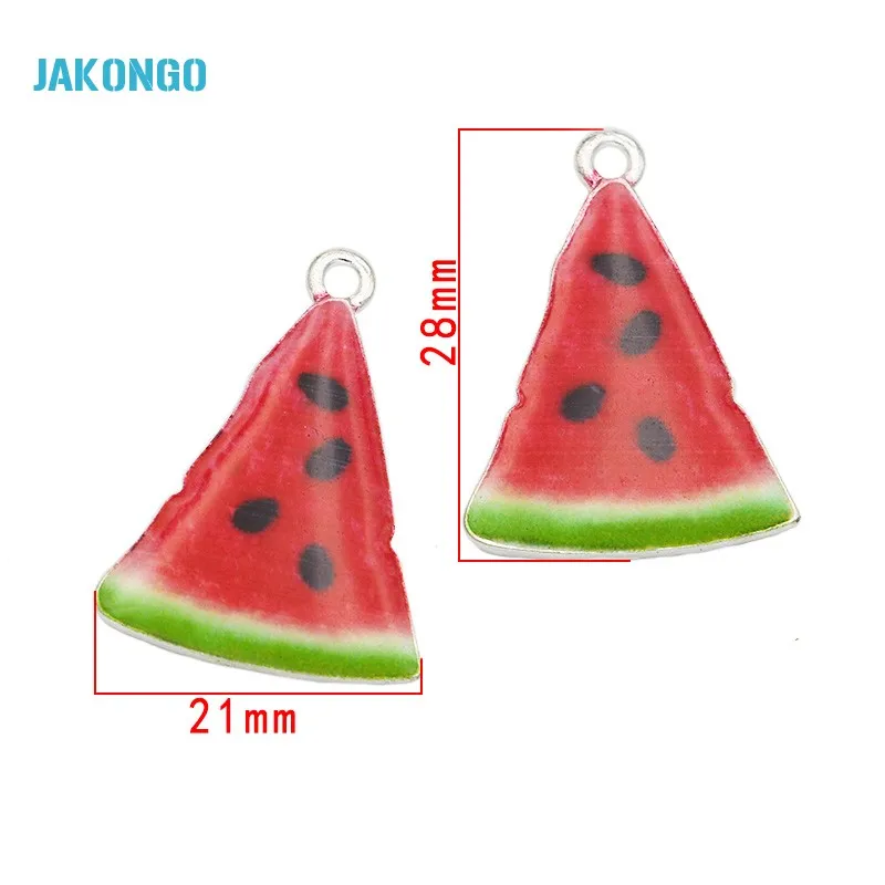 Подвеска в виде арбуза 21 х28 мм|charm pendant|pendants for jewelry makingwatermelon charm |