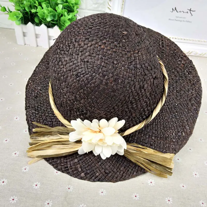 نمط جديد قبعة واقية من الشمس الأزياء الأسود قبعات من القش الصيف شاطئ قبعات السيدات لون نقي زهرة قبعات للحماية من الشمس شحن مجاني بيع نمط جديد قبعة واقية من الشمس الأزياء الأسود قبعات من القش الصيف شاطئ قبعات السيدات لون نقي زهرة قبعات للحماية من الشمس شحن مجاني بيع