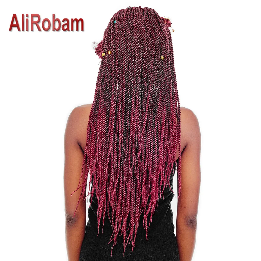 Alirobam Senegalese Twist Hair Crochet Synthetic Braiding Hair