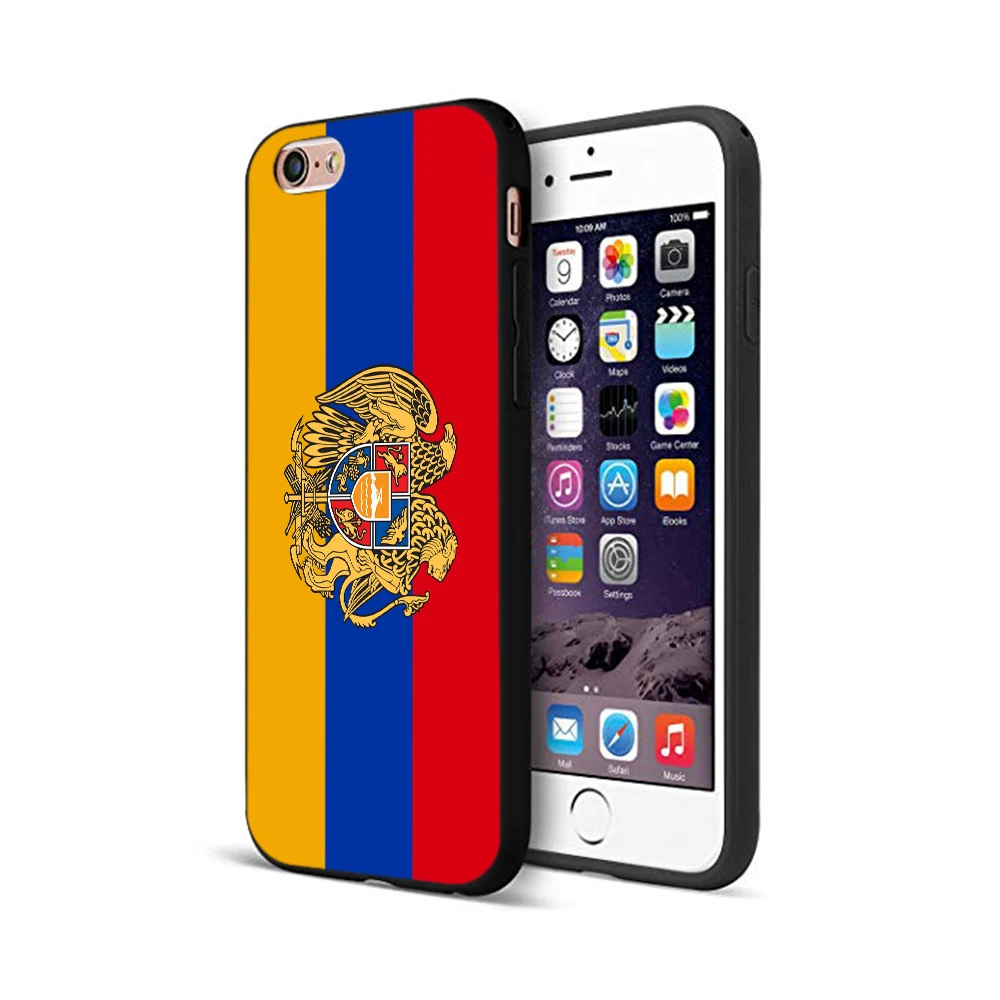 Черный чехол ТПУ для iphone 5 5s se 6 6s 7 8 plus x 10 чехол силиконовый чехол для iphone XR XS 11 pro MAX чехол флаг армян - Цвет: 12367