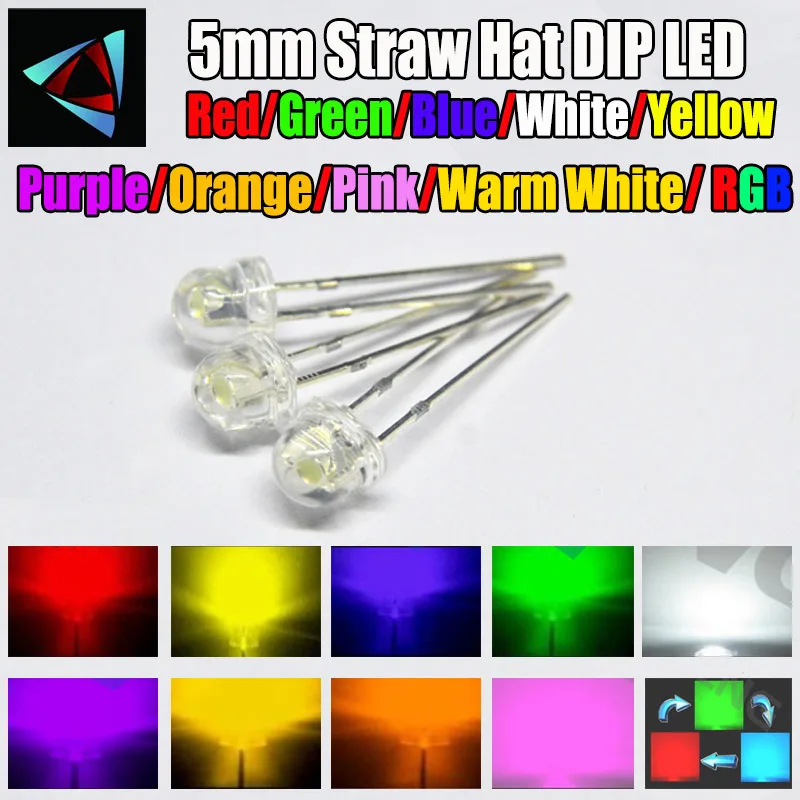 4,8mm 120° LEDs GELB