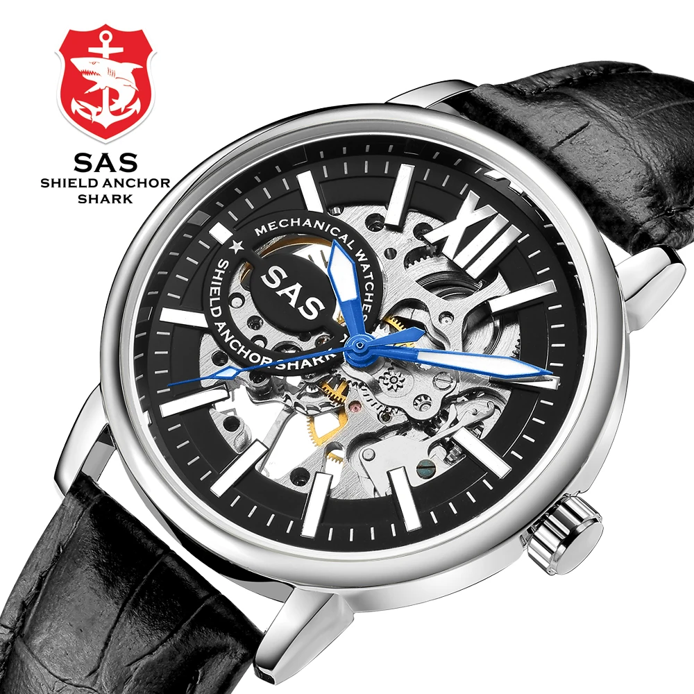 

Luxury Skeleton Mechanical Watch Men Waterproof Wrist Watch Fashion Luminous Men's Watch Hollow Dial Clock relogio masculino