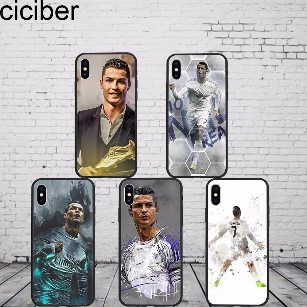 ciciber Phone cases Football Soccer Cristiano Ronaldo CR7 Cover Phone