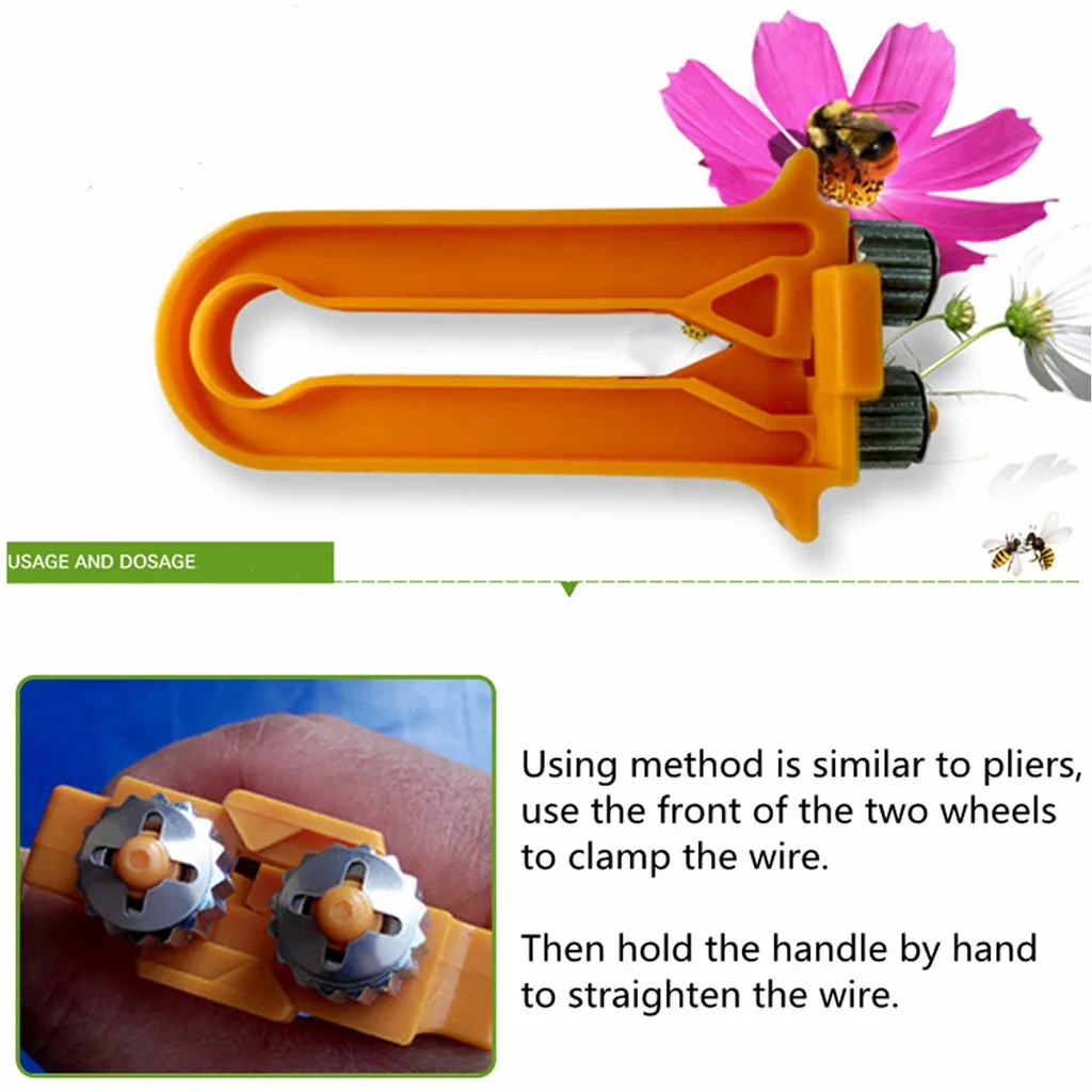 1 шт. Apiculture Bee инструменты коробка-гнездо плотная пряжа проволока Утяжелитель пчелиный улей оборудование Пластиковый металлический провод зажимное устройство Лидер продаж