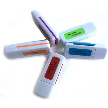 

centechia USB 2.0 4 in 1 Memory Card Reader for M2 SD MS TF Card Adaptor Random Color