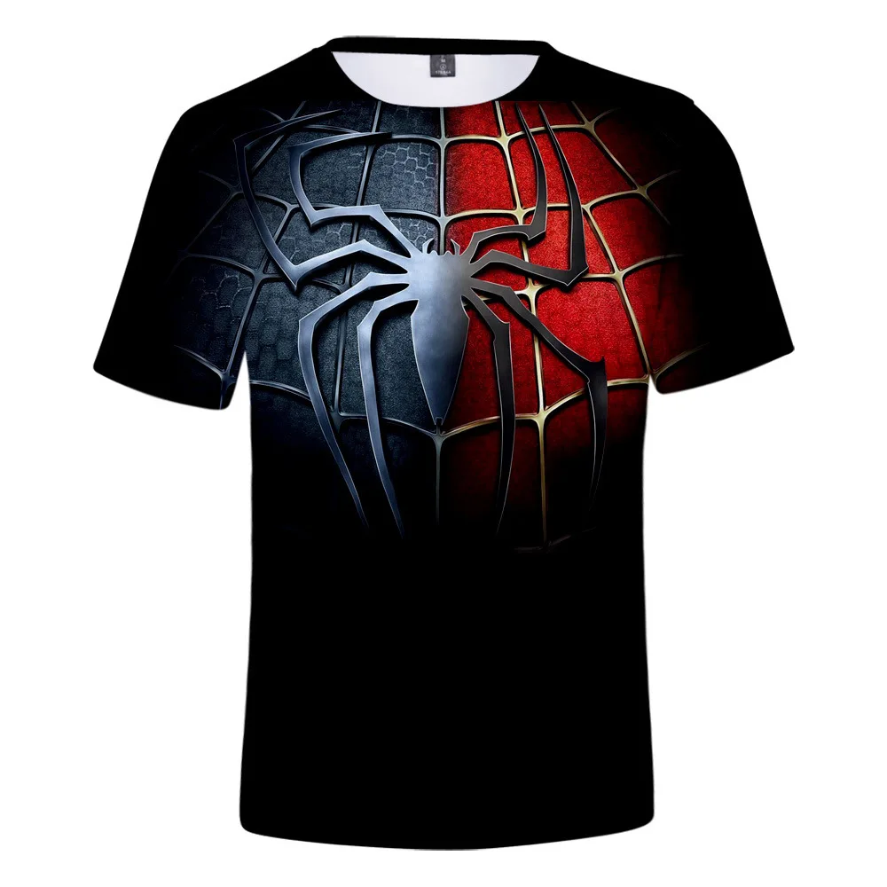 

Marvel Avenger Spiderman 3D Men NEW Shirts Unisex Summer Boy Print O-Neck T-Shirt Loose Women Tops Lady Tshirt T-shirt