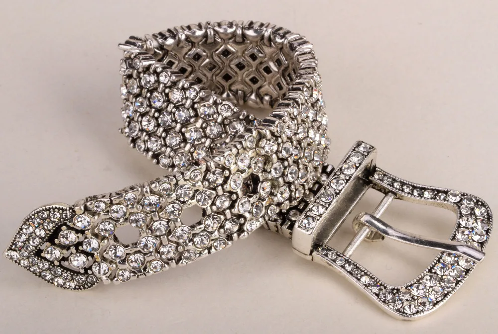 Buy Belt buckle stretch chain link bracelet women