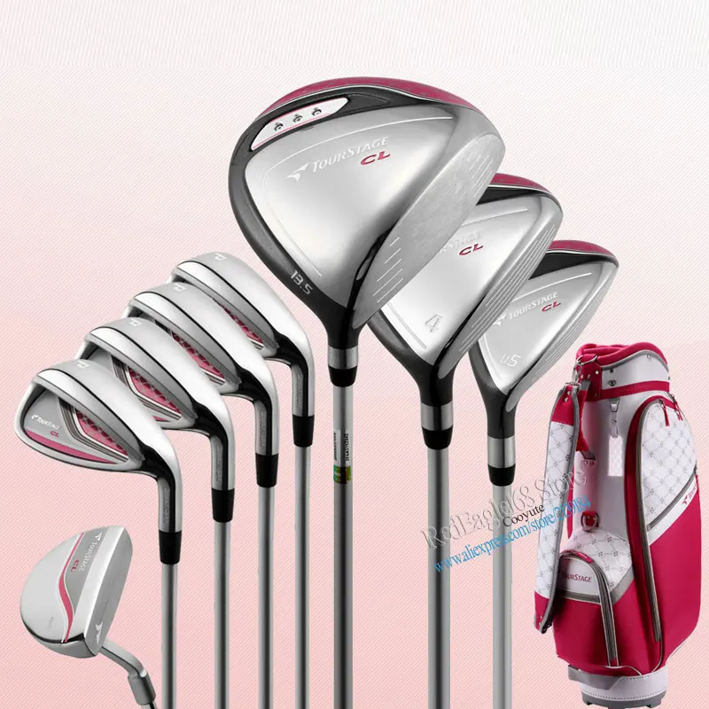 

Cooyute New Women Golf clubs Bridgestone CL Compelete set Driver.wood+irons+Putter Graphite Golf shaft clubs set free shipping
