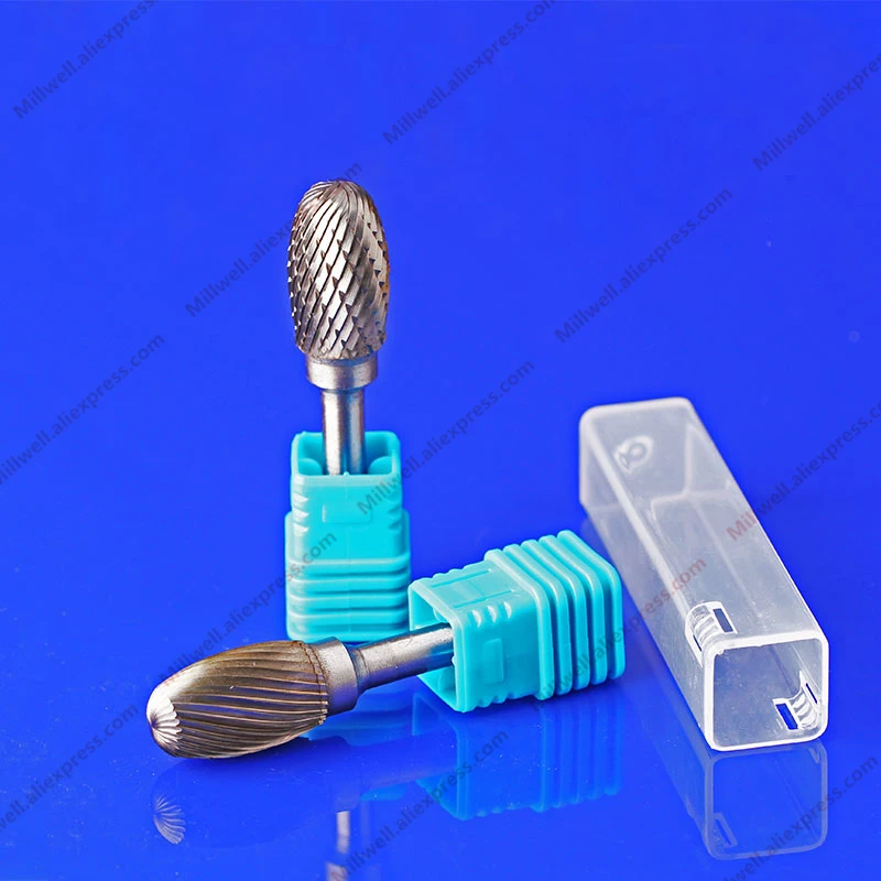 6 мм shank 1PCS карбидные роторные заусенцы твердосплавные фрезы из карбида вольфрама
