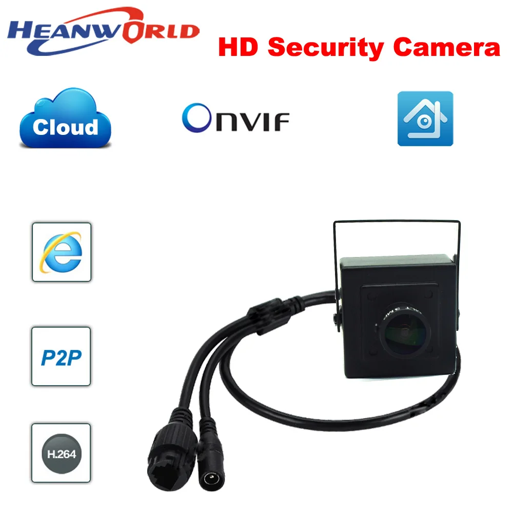 IP камера Heanworld компактная со встроенным микрофоном 1080P 2 1 мм угол 140