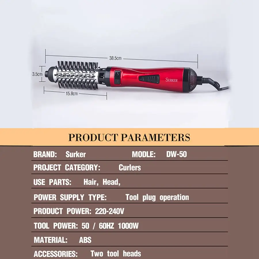 SURKER Новые Инструменты для укладки волос 2 в 1 ProfESSional Multifunctional фен завивки