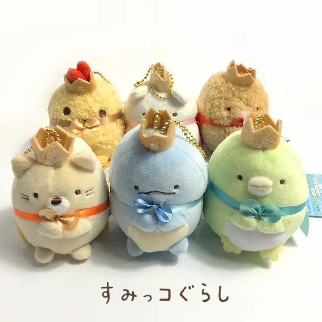 1 шт. Kawaii Sumikko Gurashi Угловое создание милый кот динозавр медведь пингвин плюшевые игрушки Япония известный аниме брелок кулон подарок