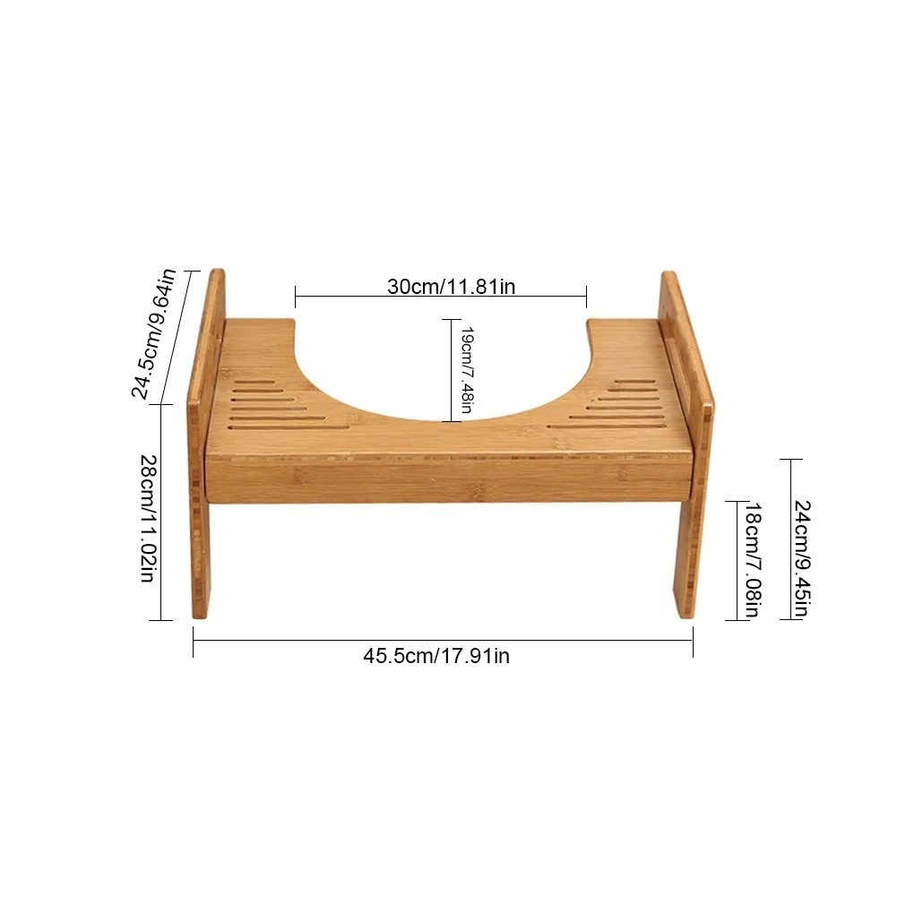 Регулируемая высота подставка для ног ванная комната туалет табурет толстый бамбуковый Туалет табуре для ребенка и беременных