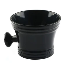 Anbbas 1 шт. для мужчин для бритья прочная щетка чаша кружка Смола акрил бритье мыло чашка черный