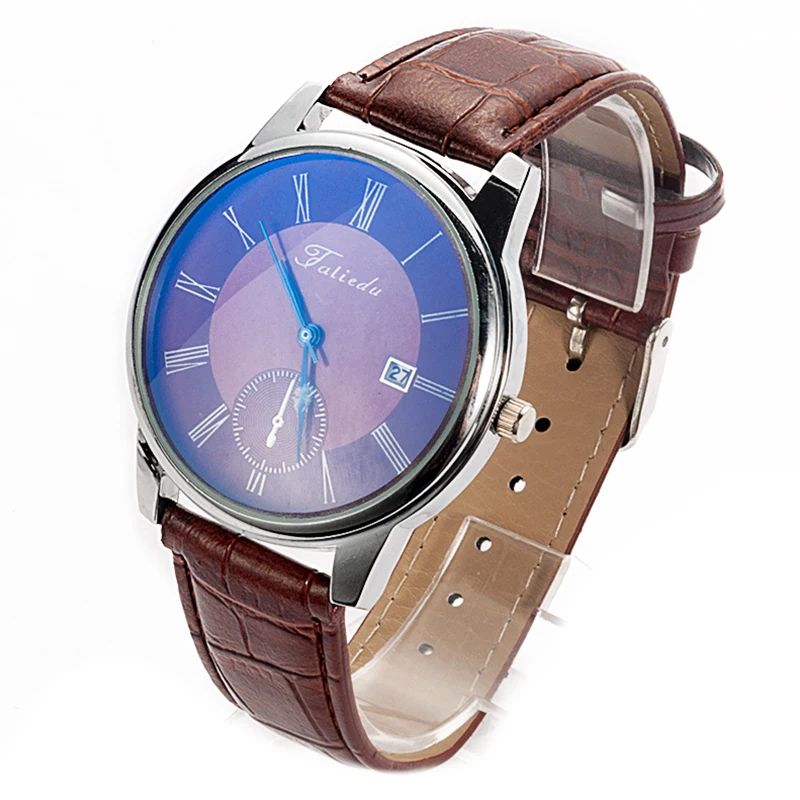 

1pc Mens Watches Top Brand Luxury PU Leather Wristwatch Mens Gift Quartz Watch Discount Relogio Masculino