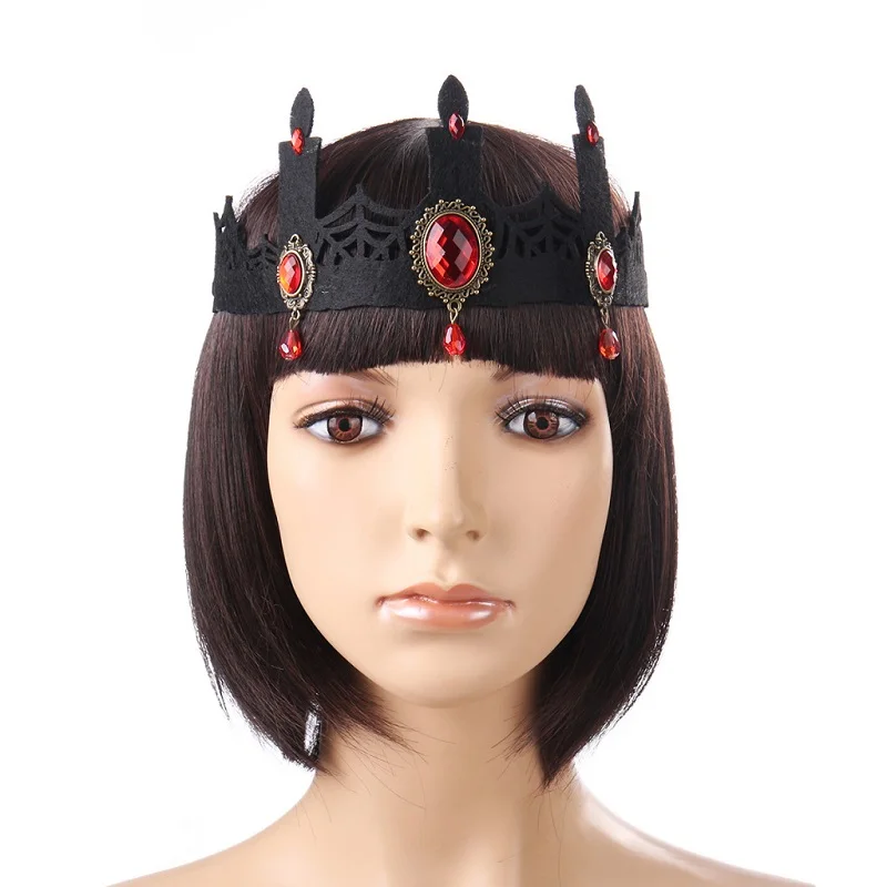

Halloween Cobweb Crown Gothic Wind Queen Crown Headdress Dance Party Performing Jewelry
