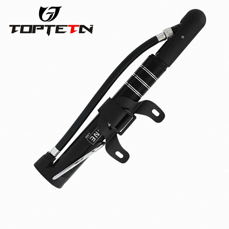 

TOPTETN Bicycle Pump With Gauge 120PSI High Pressure Presta Schrader Mini Pump Hand Floor Cycling Air Inflator Foot Bicycle Pump