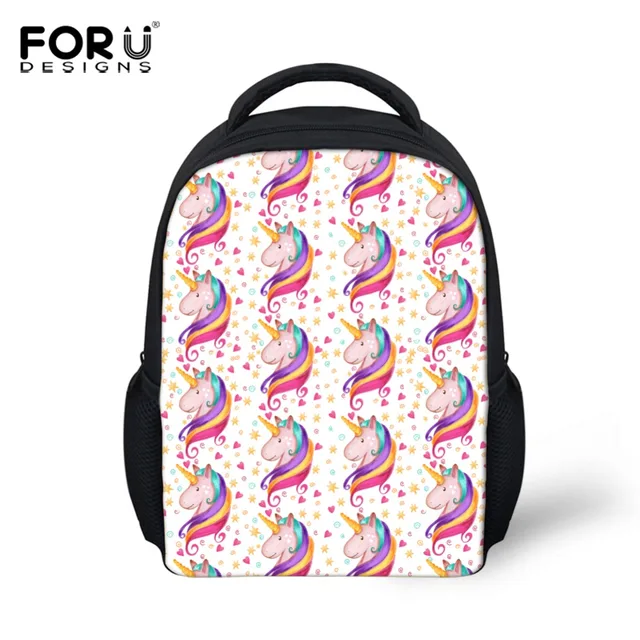Forudesigns Cartoon Children School Backpack 3d Horse Brand Designer Forudesigns Cartoon Children School Backpack 3d Horse Brand Designer Small Book Bags For Kindergarten Baby Casual