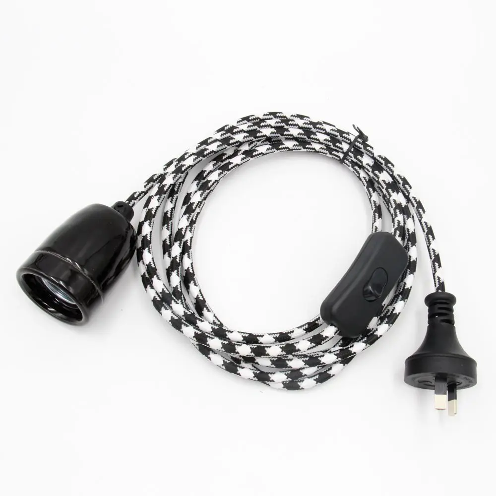 ceramic lamp socket with power cord