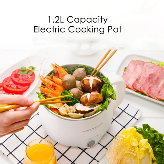 1.2L  Multifunctions Electric Skillet 600W Household Mini Multi Cookers  220V Electric Cooker mini Cooking Pot 5