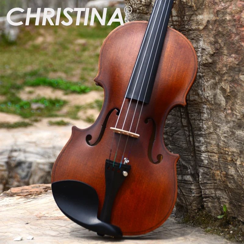 Итальянская скрипка Кристина V01 Stradivari для начинающих Античная Кленовая 4/4 o 3/4
