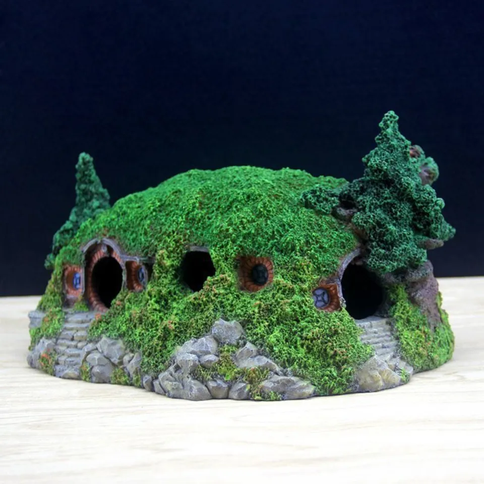New Arrive Aquarium Artificial Hobbit House Creative Aquarium
