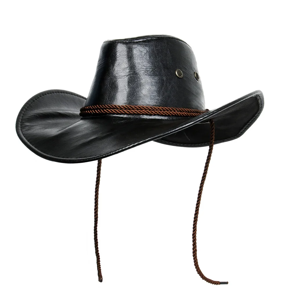 Игра Red Dead Redemption 2 ковбойская шляпа Cos Morga Вестерн Винтаж ковбойская шляпа из кожи Панк кепки косплэй костюм шляпа унисекс Рождественский