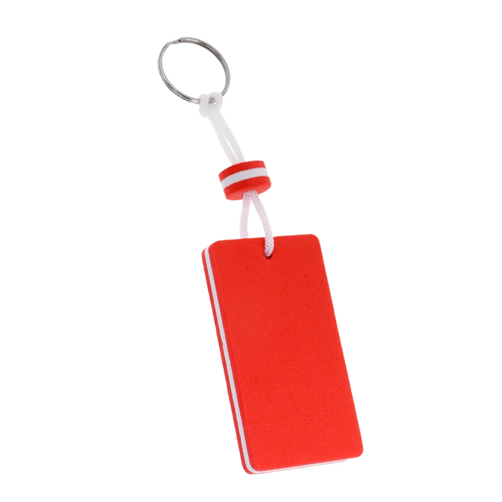 1 Pcs Rectangle Boating Fisherman Floating key Chain Marine Canoe Keychain Shoreline Sailing Key Ring Clip  Keyrings