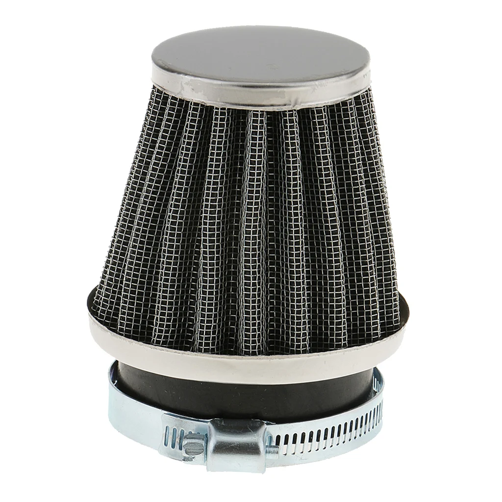 Motorcycle Chopper ATV Scooter Cone Air Cleaner Intake Filter Universal 50mm