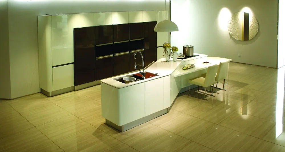 Moisture proof white lacquer kitchen in Kitchen from