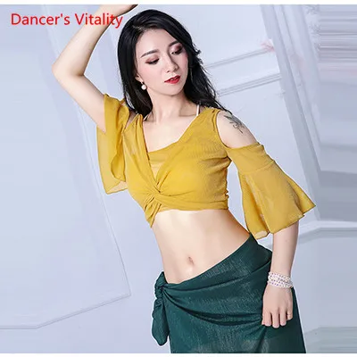 yellow dance top