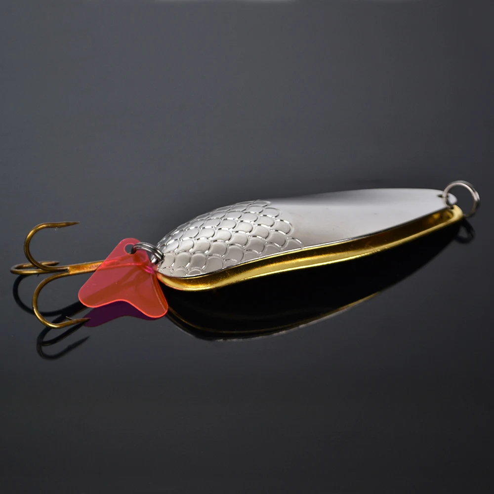 1 шт. 7 5 см/35 г 3 цвета металлическая рыболовная приманка ложка с 4 #6 # Mustad тройной