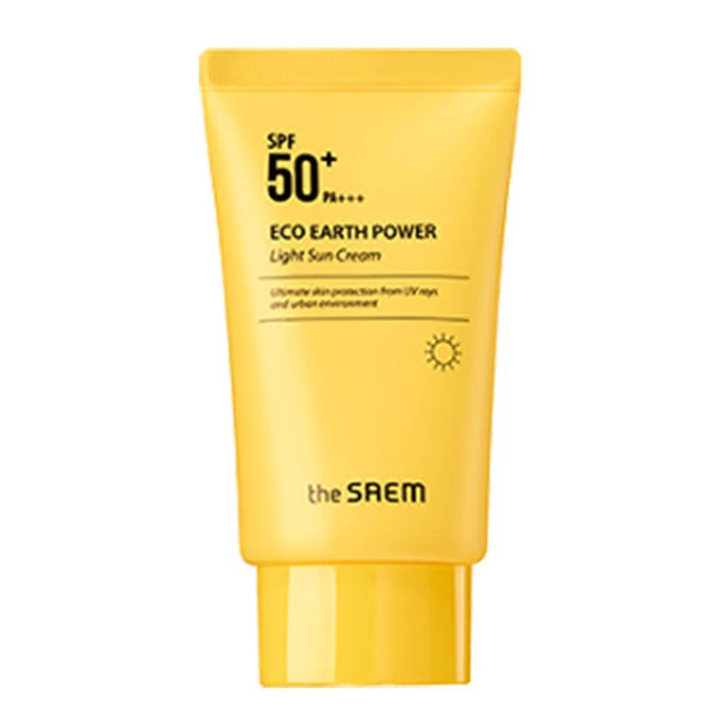 

THE SAEM Eco Earth Power Light Sun Cream SPF50+ PA+++ 50g Moisturizing Isolation Sunscreen Concealer BB Cream Korea Sun Lotion