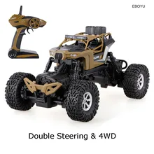 EBOYU CRAZON 171601B 1:16 RC Автомобиль 2,4G 4WD двойное рулевое управление водонепроницаемый Рок RC Гусеничный внедорожник RTR для детей подарок