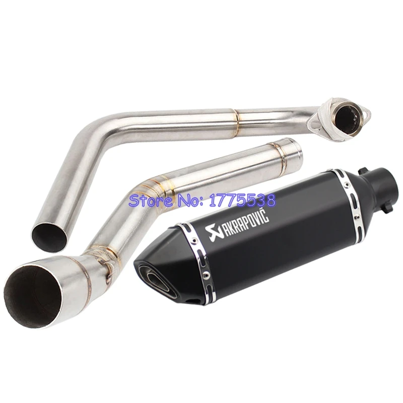 

YZF R15 MT15 2008-2017 MT125 Motorcycle Exhaust Full System Link Pipe Akrapovic Exhaust Muffler Escape for YZF-R15 MT-15 MT 125
