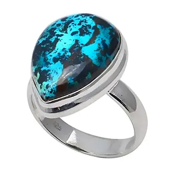 

Genuine Copper Turquoise Ring 925 Sterling Silver,USA Size :7.75, 2SR0194