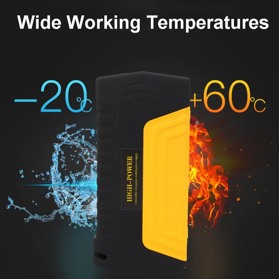 Muti-function Jump Starter 600A 16800mAh High Power Battery Charger Dual USB Vehicle Jump Starter Booster Car Starting Device