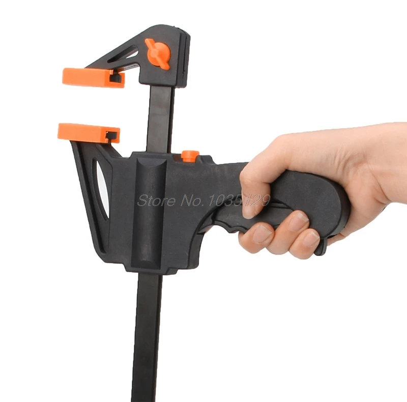 

10 Inch Wood-Working Bar Clamp Quick Ratchet Release Speed Squeeze DIY Hand Tool