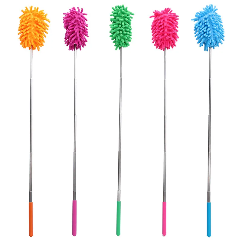 1 Piece Chenille Retractable Microfiber Metal Handle Dust Cleaner Window Cleaner For Home Car Household Items Cleaning Tool 1 Piece Chenille Retractable Microfiber Metal Handle Dust Cleaner Window Cleaner For Home Car Household Items Cleaning Tool