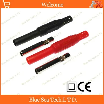 

10pcs 4mm Extension cord banana Socket/jack,Inline Socket,4mm fabricated banana socket,CATII 600V /Max.19A,5 colors choose