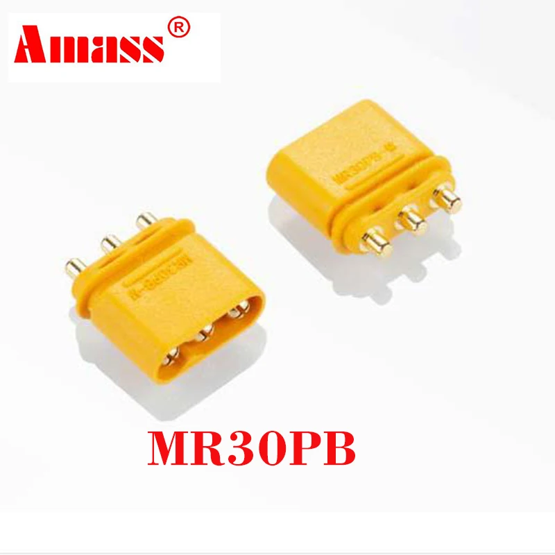 Разъем Amass MR30 MR30PB MR30PW 10 пар/20 шт. с оболочкой XT30 позолоченные детали для